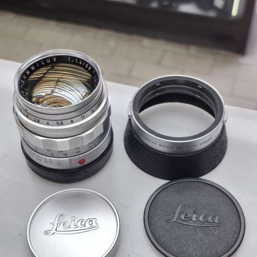 LEITZ SUMMILX 50MM F1.4 + 12521G METAL HOOD M MOUNT