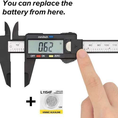 100mm LCD Screen Carbon Fiber Electronic / Digital Vernier Caliper (電子卡尺)