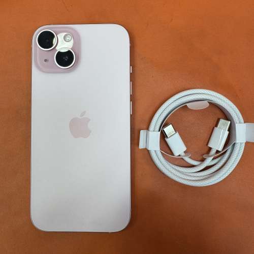 99%New iPhone 15 512GB 粉紅色 香港行貨 電池90% 有配件 自用首選超值