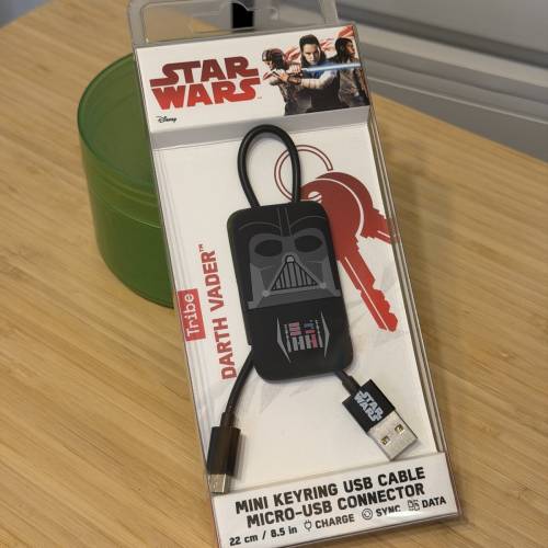 Star Wars Darth Vader USB 線 Cable Connector Micro-USB 充電線 尿袋用 for Powe...