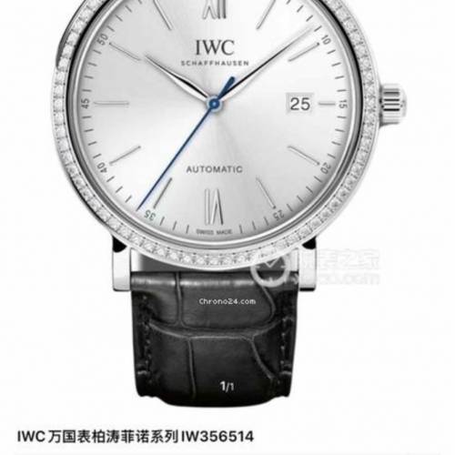 IWC 18k白金 鑽石圈 $58888