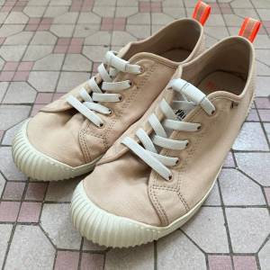 Palladium Women Light Pink Casual Flats Sneakers EUR39/24.5 淺粉紅色膠底布質平...