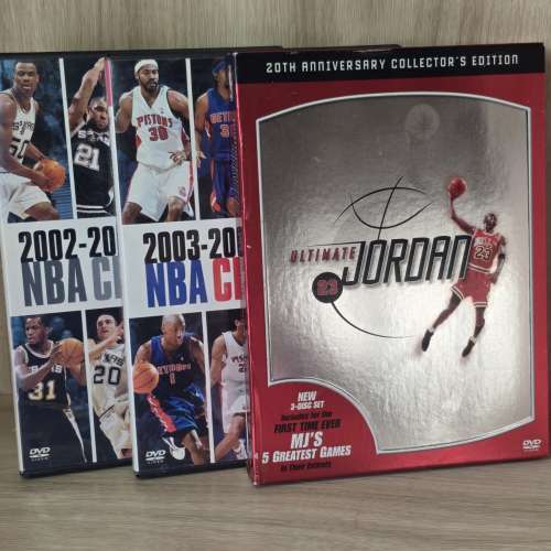 NBA DVD 3 套 Ultimate Jordan 23 20th Anniversary , Detroit Pistons , Spurs