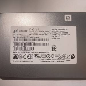 Micron 1300 256GB 2.5" SATA SSD