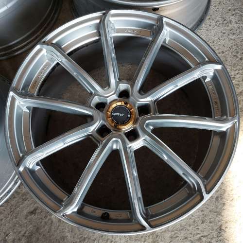 二手呔鈴 65876885 新界補呔 車呔 19吋 正廠日本RAYS 57 gram LIGHTS 19*8.5+33 5...