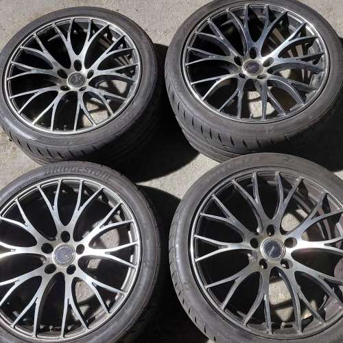 呔鈴 65876885 新界補呔 車呔 19吋 正廠日本RAYS HOMURA 2XD1頭尾鈴19＊8.5+36/9.5...