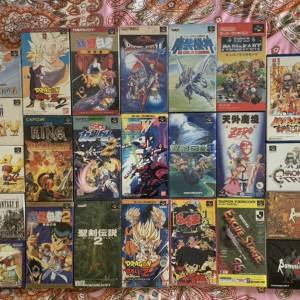 SFC 超級任天堂 100% work 遊戲Game 90%以上新淨有盒有說明書 不散賣 ( 註：送主機/...