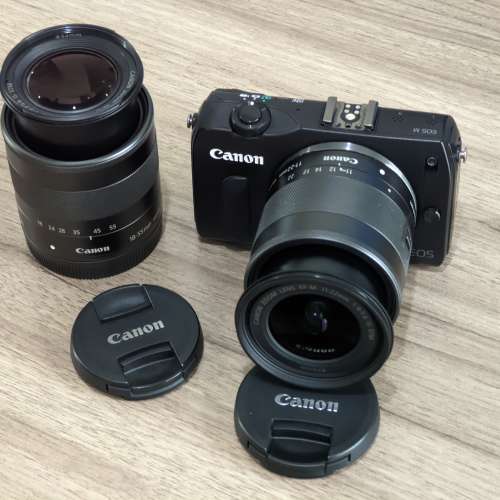 Canon EOS M + (11-22) + (18-55) + 2電1差