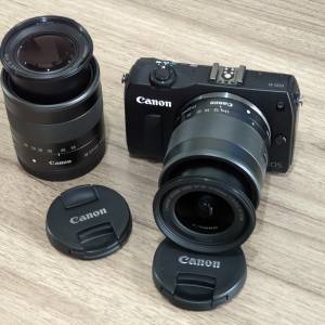 Canon EOS M + (11-22) + (18-55) + 2電1差