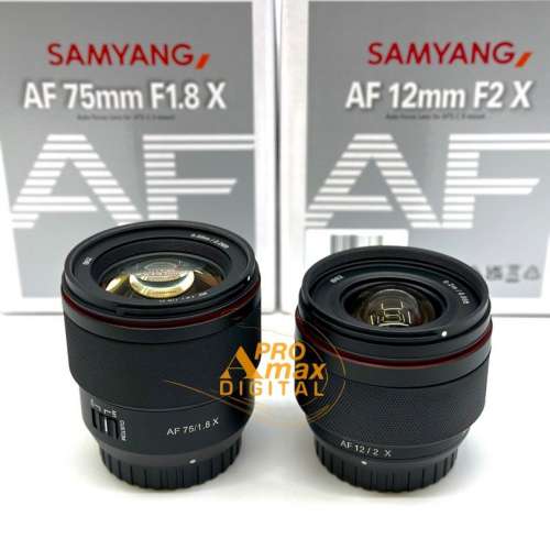 🔥520限時優惠✅全新 Samyang AF 12mm F2.0 + AF 75mm F1.8 X for Fujifilm Fuji X...