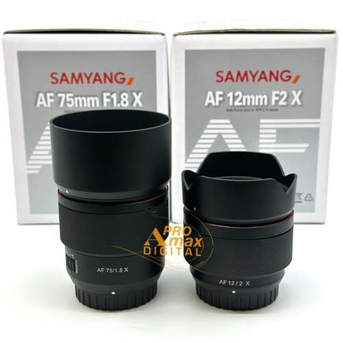 🔥520限時優惠✅全新 Samyang AF 12mm F2.0 + AF 75mm F1.8 X for Fujifilm Fuji X...