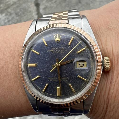 罕有Rolex 1601玫瑰金鋼自動手錶