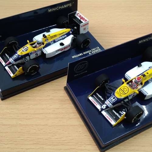 Minichamp 1/43 Willams Honda Formula 1 (in pair)