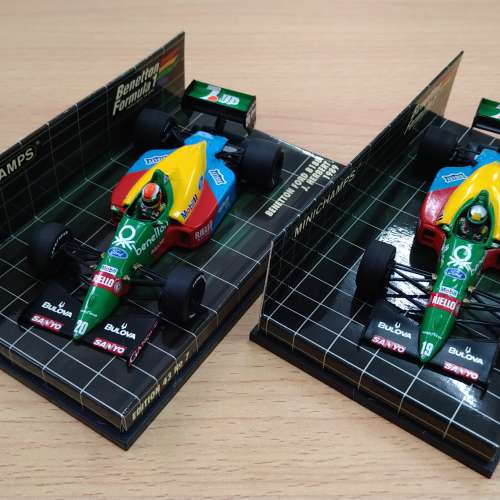 Minichamps Benetton 1/43 Formula 1 team (pair)