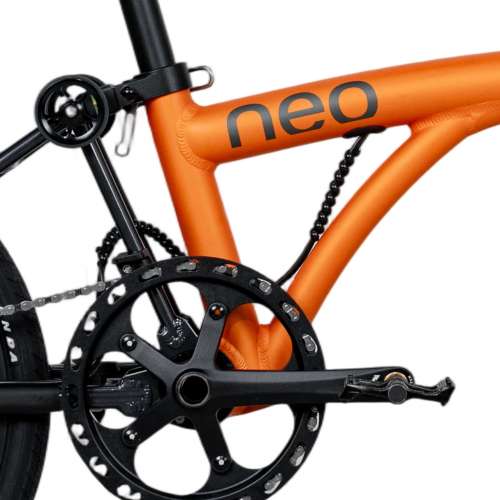 新款橙色 2026 JAVA NEO 9速 油剎桶軸 碳叉 20吋406 鋁合金折叠車 ( 三折叠小布 國...