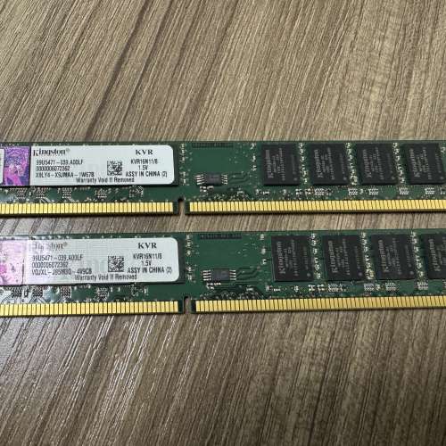 [Total 16GB] Kingston DDR3 8GB x2 KVR16N11/8 ram 記憶體 memory desktop ram 桌面...