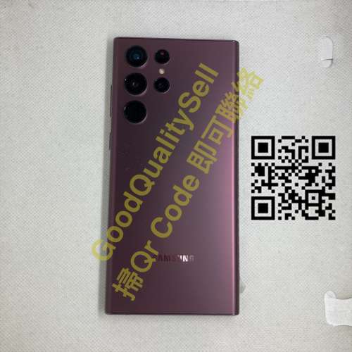 $(2) 99%新 Samsung 三星 Galaxy S22 Ultra 5G 12+256GB港行 酒紅色