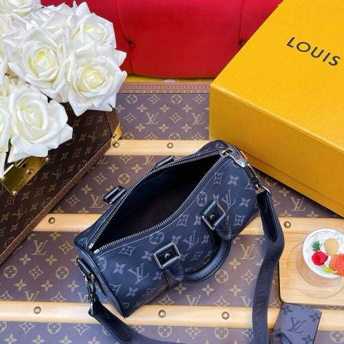 LV黑花 Keepall 25cm