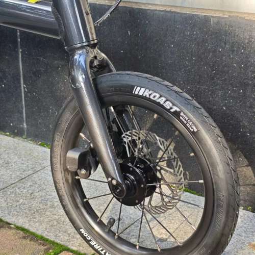 黑色 2026 新款 JAVA NEO 3速 桶軸碟剎 14吋 鋁合金折叠車 （ 三折叠小布 國布 ） ...
