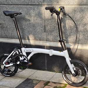 白色 新款 JAVA NEO 3速 桶軸碟剎 14吋 鋁合金折叠車 （ 三折叠小布 國布 ） 送前後...