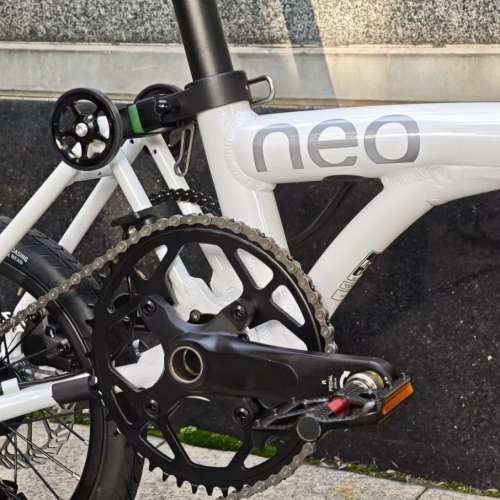 白色 新款 JAVA NEO 3速 桶軸碟剎 14吋 鋁合金折叠車 （ 三折叠小布 國布 ） 送前後...