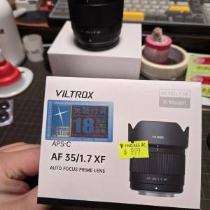 Viltrox AF 35mm f/1.7 Lens for Fuji X 自動對焦鏡頭 (full set 行貨）