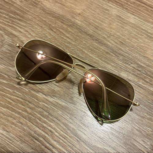 Ray-Ban Aviator 橙色水銀太陽眼鏡（連原裝包裝）少用近乎全新
