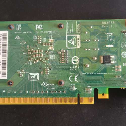 GeForce GT 730 2GB GDDR5 短版顯示卡 64Bit