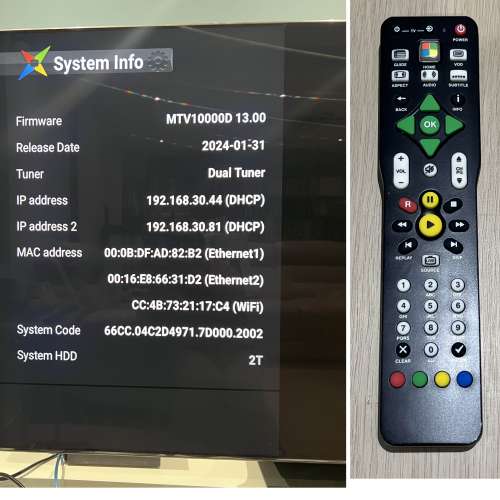Magic TV MTV10000D + Samsung SSD 2TB