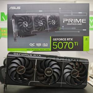 ASUS RTX 5070 Ti PRIME16G 三日免費試玩 行貨保養至 2029年 高登門市 即場上機測試...