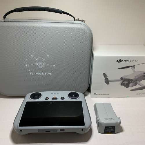 [觀塘實體店] 二手 DJI Mini3 Pro (DJI RC) (主機全新未開封) 行貨care refresh保...