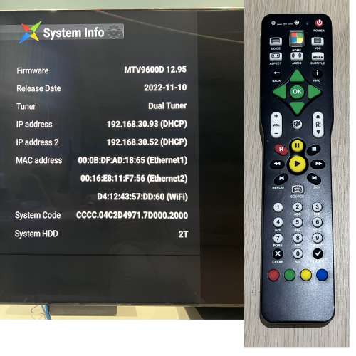 Magic TV MTV9600D + Samsung SSD 2TB