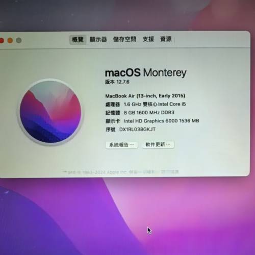 2015 Macbook air