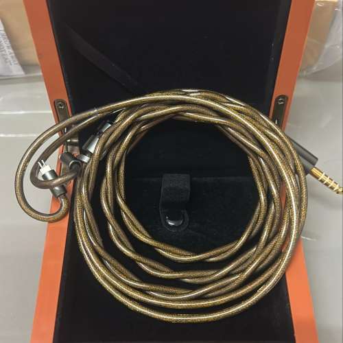 [限量2條](耳機線名:流沙Quicksand)金銀合金Gold and Silver Alloy，超高純度金銀合...