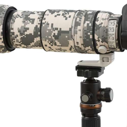 Camouflage Coat For Canon EF 100-400mm F4.5-5.6 L IS II USM 防水炮衣 - Gray Camo