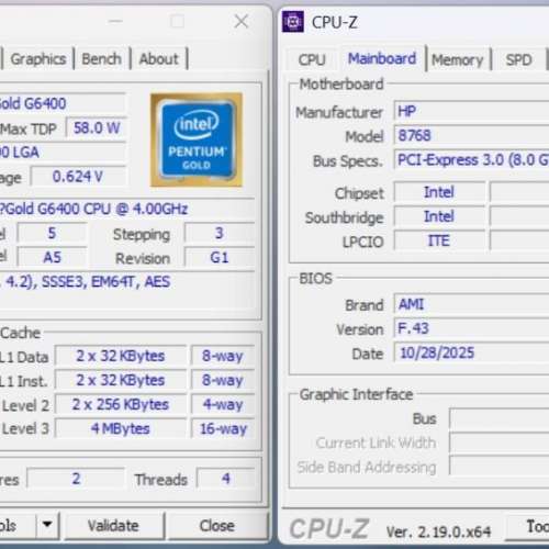 10代 HP Slim Desktop S01 Gen10 intel Pentium Gold G6400 Samsung 500GB SSD 8GB...
