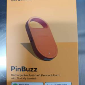全新 PinBuzz 可充電防盜個人警報器 Find My 全球定位器  (包順豐智能櫃或順豐站)
