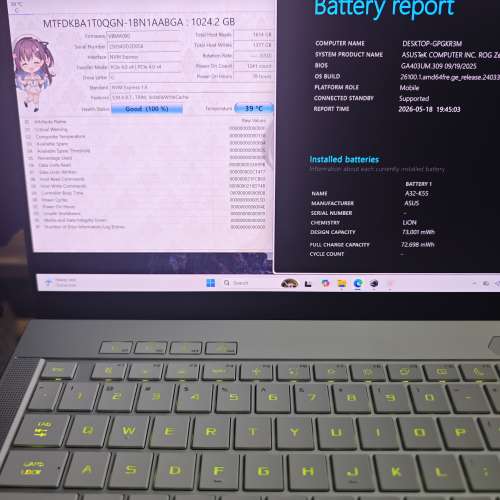 ROG Zephyrus G14 RTX 5060 OLED ASUS 幻14 Air R9-H270 16GB 1TB SSD Gaming Laptop