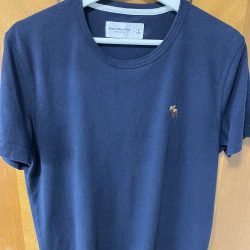 A&F T-shirt Slim Fit with Icon - T恤 (Navy Blue)