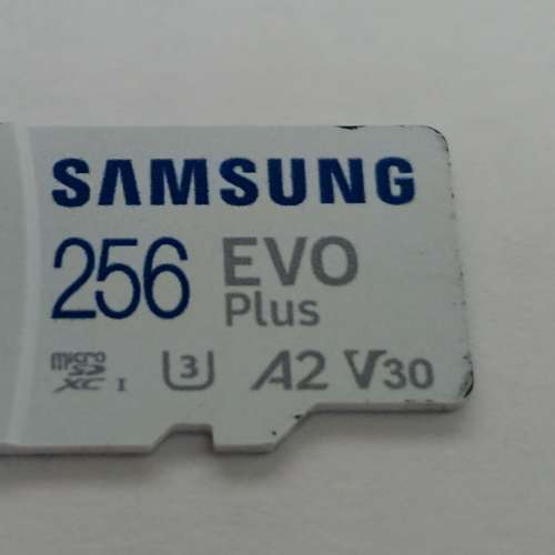 正品Samsung EVO Plus 256GB Micro-SDXC (ver.2024)(A2, V30, UHS-I U3, 160MB/s R...