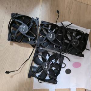 Nzxt 黑風扇 F120Qx3隻 F140Qx1隻