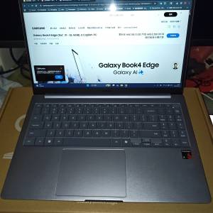港行有保三星15吋Copilot Samsung Galaxy AI Book 4 Edge Laptop Snapdragon X126100