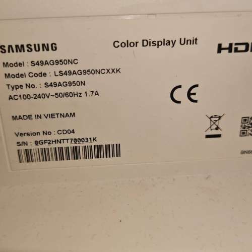 放samsung 49吋 odyssey neo g9 mini-led mon. 有問題