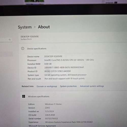 Microsoft Surface Pro 6 平板電腦