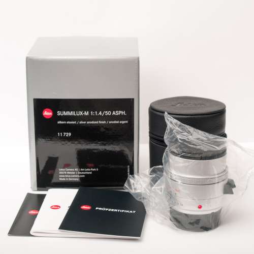 Leica Summilux-M 50mm f/1.4 ASPH. Lens Silver for Leica M Mount (2023 Version) (