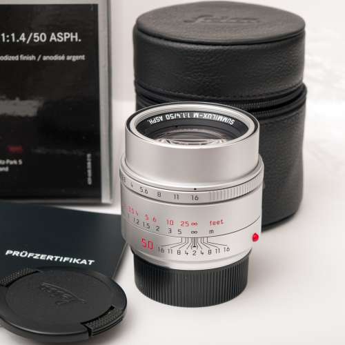 Leica Summilux-M 50mm f/1.4 ASPH. Lens Silver for Leica M Mount (2023 Version) (