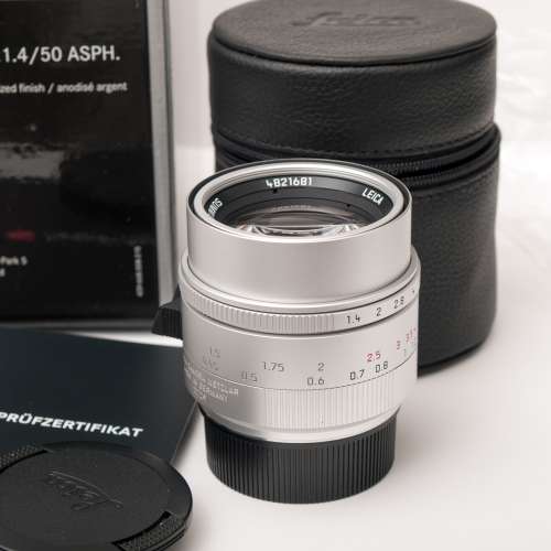 Leica Summilux-M 50mm f/1.4 ASPH. Lens Silver for Leica M Mount (2023 Version) (
