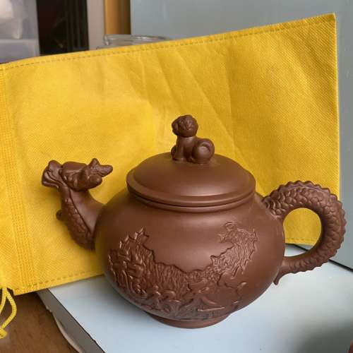 紫砂茶壺500ml(龍型款）