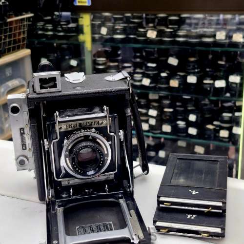SPEED GRAPHIC 6x9 KODAK 105MM F4.5 磨沙&times;1 背&times;2 全正常
