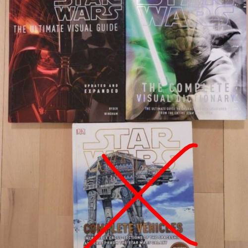 STAR WARS 資料書籍（$100/本）